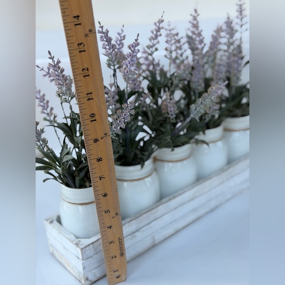 Rustic Lavender Mason Jar Centerpiece - Picture 3 of 9